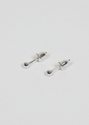 [2컬러]silver dot earring