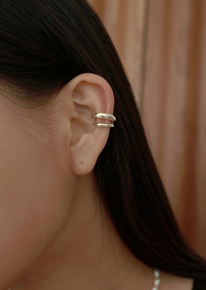 silver dovel earcuff
